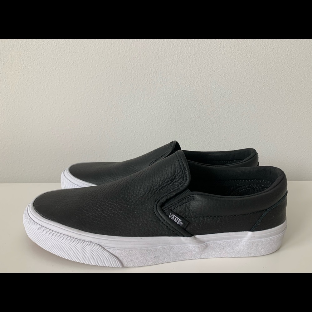 Vans Leather Slip On- Never Worn Before